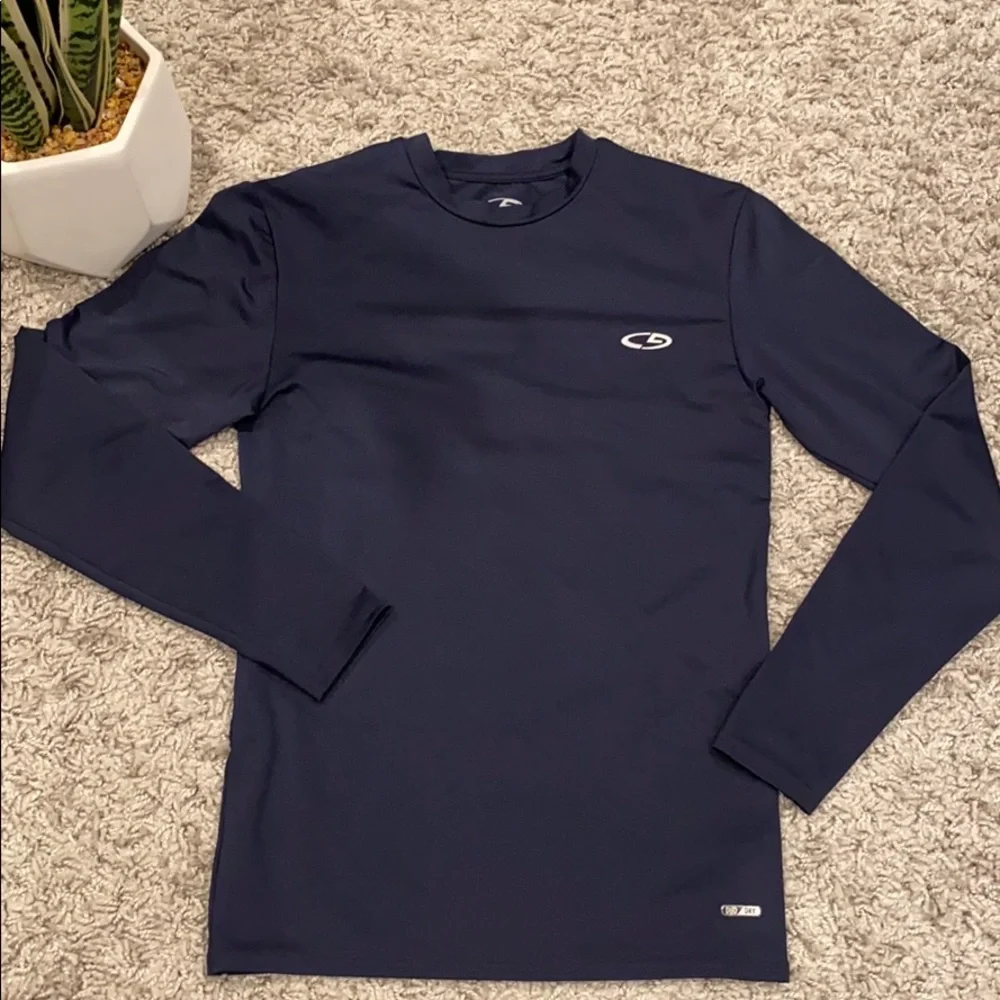 CG by Champion boys duo dry long sleeve top dark blue size Small